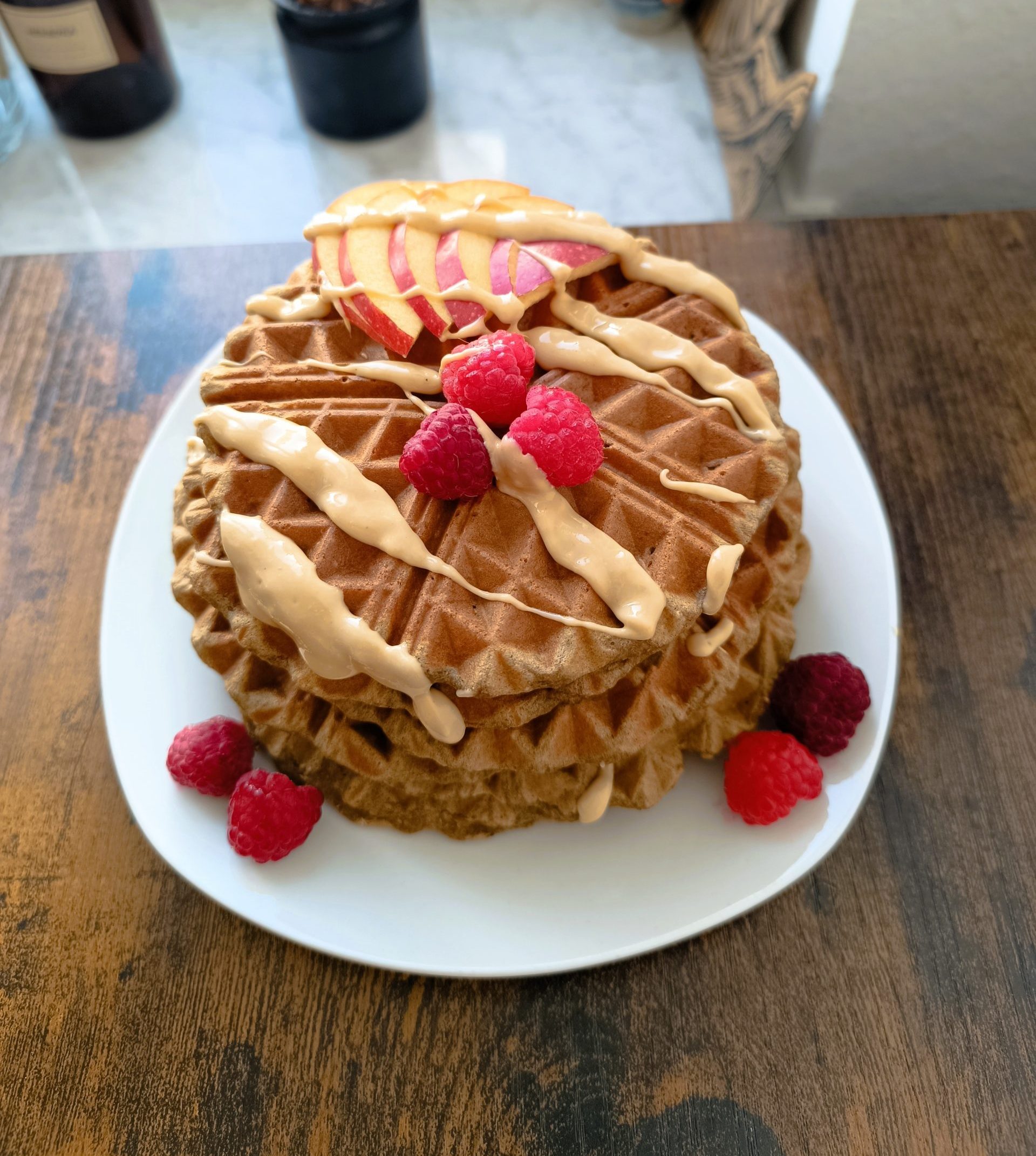 Proteinreiche Waffeln